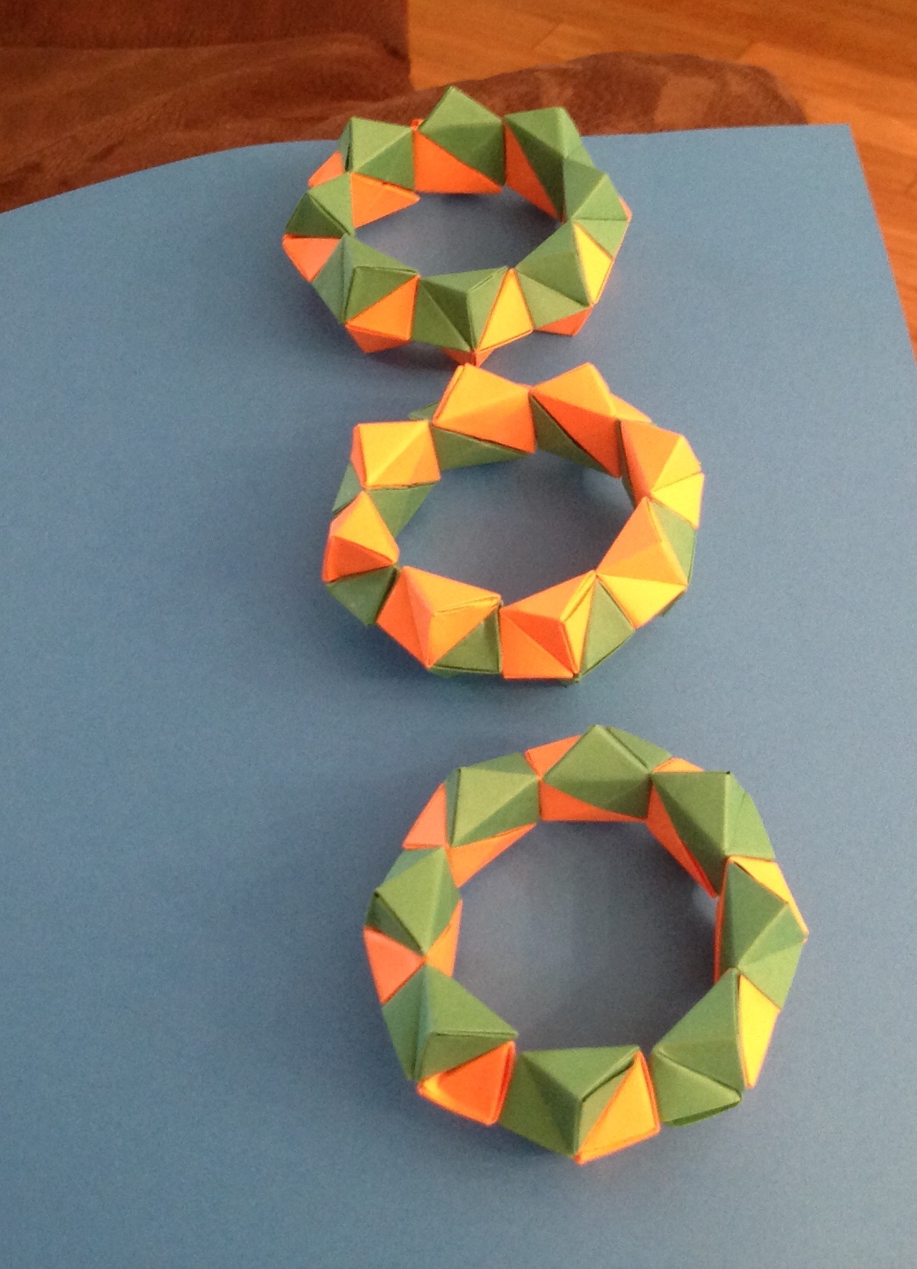 Origami Octo-Wreath and Candle Holder – Detective Gluck